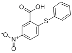 结构式 CAS# 6345-67-1, 5-硝基-2-苯基巯基-苯甲酸
