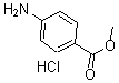 structure of CAS# 63450-84-0, 4-Amino-Benzoic Acid Methyl Ester Hydrochloride (1:1);4-Aminobenzoic Acid Methyl Ester Hydrochloride;Benzoic Acid, 4-Amino-, Methyl Ester, Hydrochloride