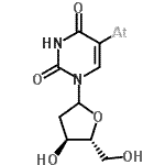 CAS#: 63473-09-6， [1-[(4S,5R)-4-Hydroxy-5-(Hydroxymethyl)Tetrahydrofuran-2-Yl]-2,4-Dioxo-Pyrimidin-5-Yl]Astatine