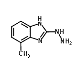 structure of CAS# 63503-83-3, 2-Hydrazino-4-Methyl-1H-Benzimidazole;(E)-2-hydrazono-4-methyl-2,3-dihydro-1H-benzo[d]imidazole;1H-1,3-Benzimidazole, 2-hydrazino-4-methyl-;1H-benzimidazole, 2-hydrazino-4-methyl-