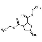 结构式 CAS# 63649-25-2, 二乙基4-亚甲基-1,2-环戊烷二羧酸酯