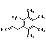 structure of CAS# 636566-69-3, 1-Allyl-2,3,4,5,6-pentamethylbenzene;3-(2,3,4,5,6-Pentamethylphenyl)-1-propene