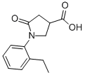 structure of CAS# 63675-17-2, 1-(2-Ethylphenyl)-5-Oxopyrrolidine-3-Carboxylic Acid;(3S)-1-(2-Ethylphenyl)-5-Oxo-Pyrrolidine-3-Carboxylate;(3S)-1-(2-Ethylphenyl)-5-Oxo-3-Pyrrolidinecarboxylate;(3S)-1-(2-Ethylphenyl)-5-Keto-Pyrrolidine-3-Carboxylate
