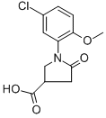 structure of CAS# 63675-21-8, 1-(5-Chloro-2-Methoxyphenyl)-5-Oxo-3-Pyrrolidinecarboxylic Acid;(3S)-1-(5-Chloro-2-Methoxy-Phenyl)-5-Oxo-Pyrrolidine-3-Carboxylate;(3S)-1-(5-Chloro-2-Methoxyphenyl)-5-Oxo-3-Pyrrolidinecarboxylate;(3S)-1-(5-Chloro-2-Methoxy-Phenyl)-5-Keto-Pyrrolidine-3-Carboxylate