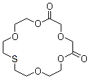 CAS 登录号：63689-59-8， 2,6-二氧代-13-硫杂-18-冠醚-6