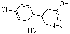 structure of CAS# 63701-55-3, (betaR)-beta-(Aminomethyl)-4-Chloro-Benzenepropanoicacid Hydrochloride(1:1);(3R)-4-Amino-3-(4-Chlorophenyl)Butyric Acid Hydrochloride;R()-Beta-(Aminomethyl)-4-Chlorobenzenepropanoic Acid Hydrochloride;(+)-Baclofen Hydrochloride