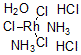 structure of CAS# 63771-33-5, Diammonium aquapentachlororhodate;AMMONIUM AQUAPENTACHLORORHODATE(III), 99 .9%;Ammoniumaquopentachlororhodate(III),Rh30%Min;AMMONIUM PENTACHLOROAQUORHODATE(III)
