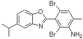 CAS#: 638159-43-0， 2,4-Dibromo-3-(5-isopropyl-1,3-benzoxazol-2-yl)-6-methylaniline