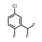 结构式 CAS# 63878-72-8, 4-氯-2-(二氟甲基)-1-氟苯