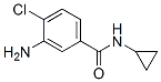 结构式 CAS# 63887-21-8, 3-氨基-4-氯-N-环丙基苯甲酰胺