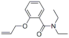 structure of CAS# 63887-51-4, N,N-Diethyl-2-(Allyloxy)Benzamide;2-Allyloxy-N,N-Diethyl-Benzamide;2-Allyloxy-N,N-Diethylbenzamide;N,N-Diethyl-2-Prop-2-Enoxy-Benzamide