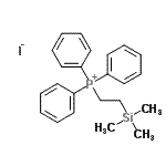 structure of CAS# 63922-84-9, Triphenyl[2-(trimethylsilyl)ethyl]phosphonium iodide;(2-Trimethylsilylethyl)triphenylphosphonium Iodide;2-Trimethylsilylethyltriphenylphosphonium Iodide