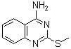 结构式 CAS# 63963-40-6, 2-(甲硫基)-4-喹唑啉胺