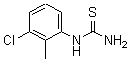 结构式 CAS# 63980-70-1, N-(3-氯-2-甲基苯基)-硫脲