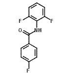 结构式 CAS# 639811-17-9, N-(2,6-二氟苯基)-4-氟苯甲酰胺