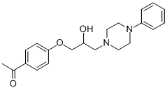 CAS#: 63990-49-8， 4'-[2-Hydroxy-3-(4-Phenylpiperazino)Propoxy]Acetophenone