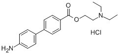 CAS#: 63992-36-9， 4'-Amino-4-Biphenylcarboxylic Acid 2-(Diethylamino)Ethyl Ester Hydrochloride