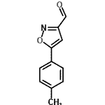 结构式 CAS# 640292-02-0, 5-(4-甲基苯基)-1,2-恶唑-3-甲醛