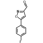 结构式 CAS# 640292-06-4, 5-(4-氟苯基)-1,2-恶唑-3-甲醛