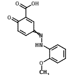 CAS#: 6408-41-9， 3-[(2-Methoxyphenyl)Hydrazono]-6-Oxo-1,4-Cyclohexadiene-1-Carboxylic Acid