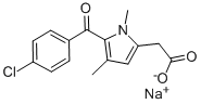 structure of CAS# 64092-48-4, Zomepirac Sodium Salt;Sodium 2-[5-(4-Chlorobenzoyl)-1,4-Dimethyl-Pyrrol-2-Yl]Acetate;Sodium 2-[5-[(4-Chlorophenyl)-Oxomethyl]-1,4-Dimethyl-2-Pyrrolyl]Acetate;Sodium 2-[5-(4-Chlorophenyl)Carbonyl-1,4-Dimethyl-Pyrrol-2-Yl]Ethanoate