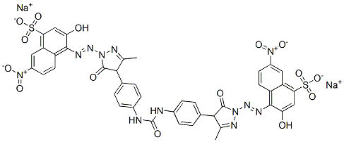 CAS#: 6410-47-5， Disodium 4,4'-[Carbonylbis[Imino-4,1-Phenylene(4,5-Dihydro-3-Methyl-5-Oxo-1H-Pyrazole-1,4-Diyl)Azo]]Bis(3-Hydroxy-7-Nitronaphthalene-1-Sulphonate)