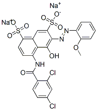 CAS#: 6416-33-7， Disodium 4-[(2,4-Dichlorobenzoyl)Amino]-5-Hydroxy-6-[(2-Methoxyphenyl)Azo]Naphthalene-1,7-Disulphonate