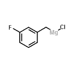 structure of CAS# 64168-34-9, Chloro(3-fluorobenzyl)magnesium;3-Fluorobenzylmagnesium chloride;3-Fluorobenzylmagnesium chloride 0.25M in diethyl ether;3-Fluorob<wbr>enzylmagn<wbr>esium chl<wbr>oride 0.2<wbr>5M soluti<wbr>on in die<wbr>thyl ether