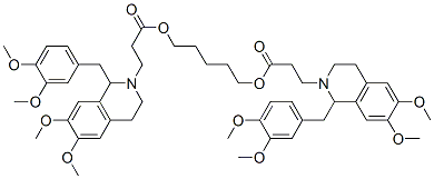 CAS#: 64228-77-9， 1,5-Pentanediyl Bis[1-[(3,4-Dimethoxyphenyl)Methyl]-3,4-Dihydro-6,7-Dimethoxy-1H-Isoquinoline-2-Propionate]