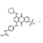 CAS#: 6424-94-8， Sodium 8-[(4-Acetamidophenyl)Amino]-5-(Cyclohexylamino)-9,10-Dioxo-9,10-Dihydro-2-Anthracenesulfonate