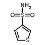 structure of CAS# 64255-63-6, 3-Thiophenesulfonamide;3-Thiophenesulfonamide(7CI,9CI);AP-836/41220357;ZINC00967207