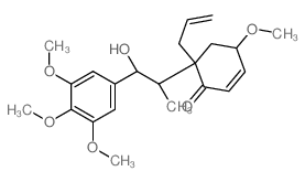 CAS#: 64332-37-2， (4R)-6alpha-[(1S,2R)-2-Hydroxy-1-Methyl-2-(3,4,5-Trimethoxyphenyl)Ethyl]-4-Methoxy-6-(2-Propenyl)-2-Cyclohexen-1-One