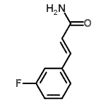 结构式 CAS# 64379-96-0, (2E)-3-(3-氟苯基)丙烯酰胺