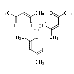 structure of CAS# 64438-53-5, Samarium(3+) tris[(2Z)-4-oxo-2-penten-2-olate];3-penten-2-one, 4-hydroxy-, samarium(3+) salt, (3Z)- (3:1);SAMARIUM 2,4-PENTANEDIONATE;samarium(3+) tris[(2Z)-4-oxopent-2-en-2-olate]