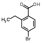 结构式 CAS# 644984-78-1, 4-溴-2-乙基苯甲酸