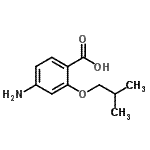 结构式 CAS# 644990-75-0, 4-氨基-2-异丁氧基苯甲酸