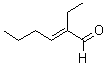 结构式 CAS# 645-62-5, 2-乙基-2-己烯醛