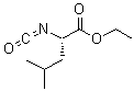 structure of CAS# 64505-10-8, Ethyl N-(oxomethylene)leucinate;2-Isocyanato-4-methylvaleric acid ethyl ester;Ethyl 2-isocyanato-4-methyl valerate;Ethyl 2-isocyanato-4-methylpentanoate