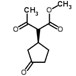 CAS#: 646038-06-4， Methyl (2S)-3-oxo-2-[(1S)-3-oxocyclopentyl]butanoate