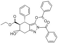 CAS#: 64670-58-2， (4-alpha,5-beta,6-alpha)-2-Benzoyl-3-(Benzoyloxy)-6-Hydroxy-6-Methyl-4-Phenyl-4,5,6,7-Tetrahydro-2H-Indazole-5-Carboxylic Acid Ethyl Ester