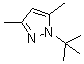 结构式 CAS# 647824-46-2, 3,5-二甲基-1-(2-甲基-2-丙基)-1H-吡唑