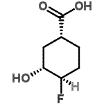 CAS#: 648419-95-8， (1R,3R,4R)-4-Fluoro-3-hydroxycyclohexanecarboxylic acid