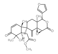 CAS#: 6488-63-7， (1R,2R)-2-[(1aS,8aS)-4beta-(3-Furyl)-Octahydro-4abeta-Methyl-8-Methylene-2-Oxooxireno[d][2]Benzopyran-7alpha-Yl]-2,6,6-Trimethyl-5-Oxo-3-Cyclohexene-1-Acetic Acid Methyl Ester