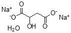 structure of CAS# 64887-73-6, 2-Hydroxy-Butanedioic Acid Sodium Salt Hydrate (1:2:1);(S)-(-)-HYDROXYSUCCINIC ACID, DISODIUM SALT MONOHYDRATE;L(-)-HYDROXYSUCCINIC ACID DISODIUM SALT MONOHYDRATE;L(-)-MALIC ACID DISODIUM SALT MONO-HYDRATE 98%