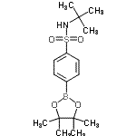结构式 CAS# 648905-63-9, N-(2-甲基-2-丙基)-4-(4,4,5,5-四甲基-1,3,2-二氧杂环戊硼烷-2-基)苯磺酰胺
