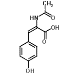 CAS#: 64896-33-9， (2E)-2-Acetamido-3-(4-hydroxyphenyl)acrylic acid
