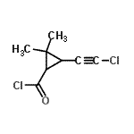 CAS#: 64964-55-2， 3-(Chloroethynyl)-2,2-dimethylcyclopropanecarbonyl chloride