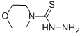 structure of CAS# 6499-15-6, 4-Morpholinethiocarbonylhydrazide;4-Morpholinecarbothiohydrazide;Zinc02565650