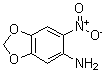 结构式 CAS# 64993-07-3, 6-硝基-1,3-苯并二氧戊环-5-胺