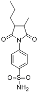 CAS#: 65116-24-7， 4-(2,5-Dioxo-3-methyl-4-propyl-1-pyrrolidinyl)benzenesulfonamide